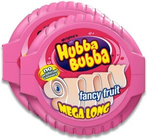 Hubba Bubba UK Import Mega Long Fancy Fruit Bubble Tape 12ct